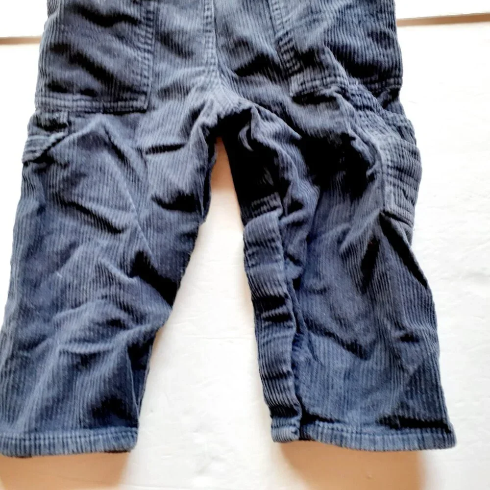 Oshkosh Boys Overalls Corduroy Navy Blue 18 Months